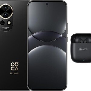 موبايل ذكي نوفا 13 بذاكرة رام 12 جيجابايت وسعة تخزين 256 جيجابايت من هواوي، شاشة OLED عالية الدقة بمعدل تحديث سلس + سماعات فري بودز هواوي SE2 + اشتراك